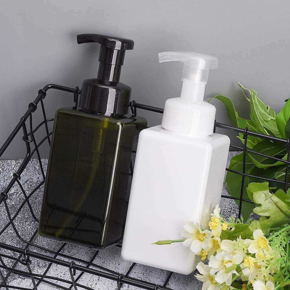 UUJOLY Foaming Soap Dispenser 450ml Refillable Pump Bottle Plastic for Liquid Soap - Image 5