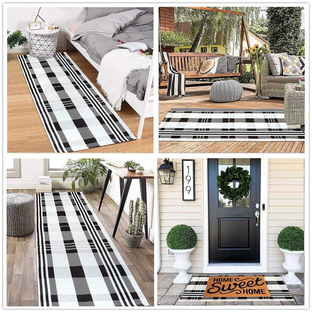 Kahouen Buffalo Check Rug Buffalo Plaid Rug Checkered Plaid Rugs - Image 3