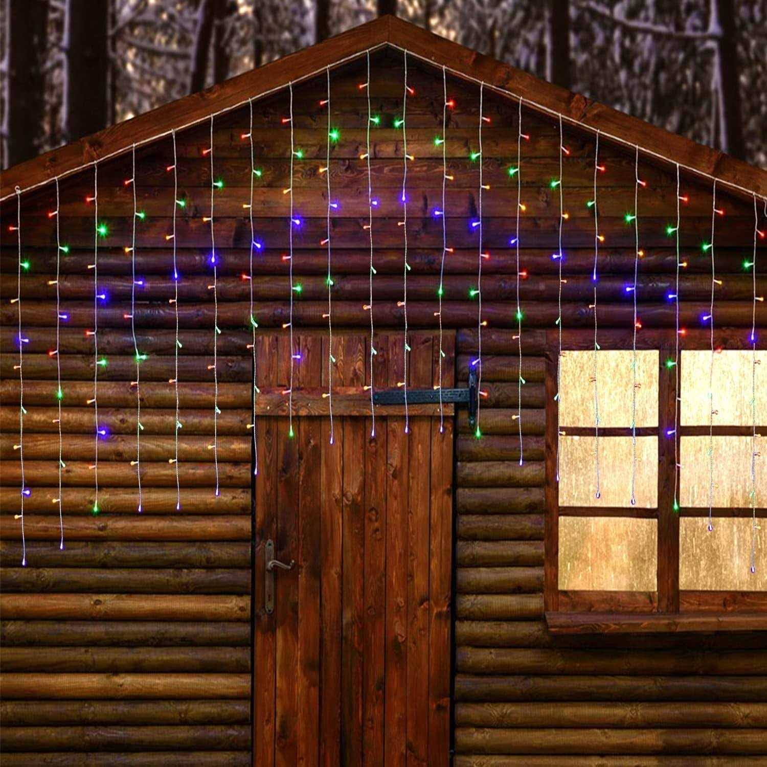 kemooie Outdoor Lights 400 Led 26.2ft x3.3FT Hanging Curtain Lights - Image 5