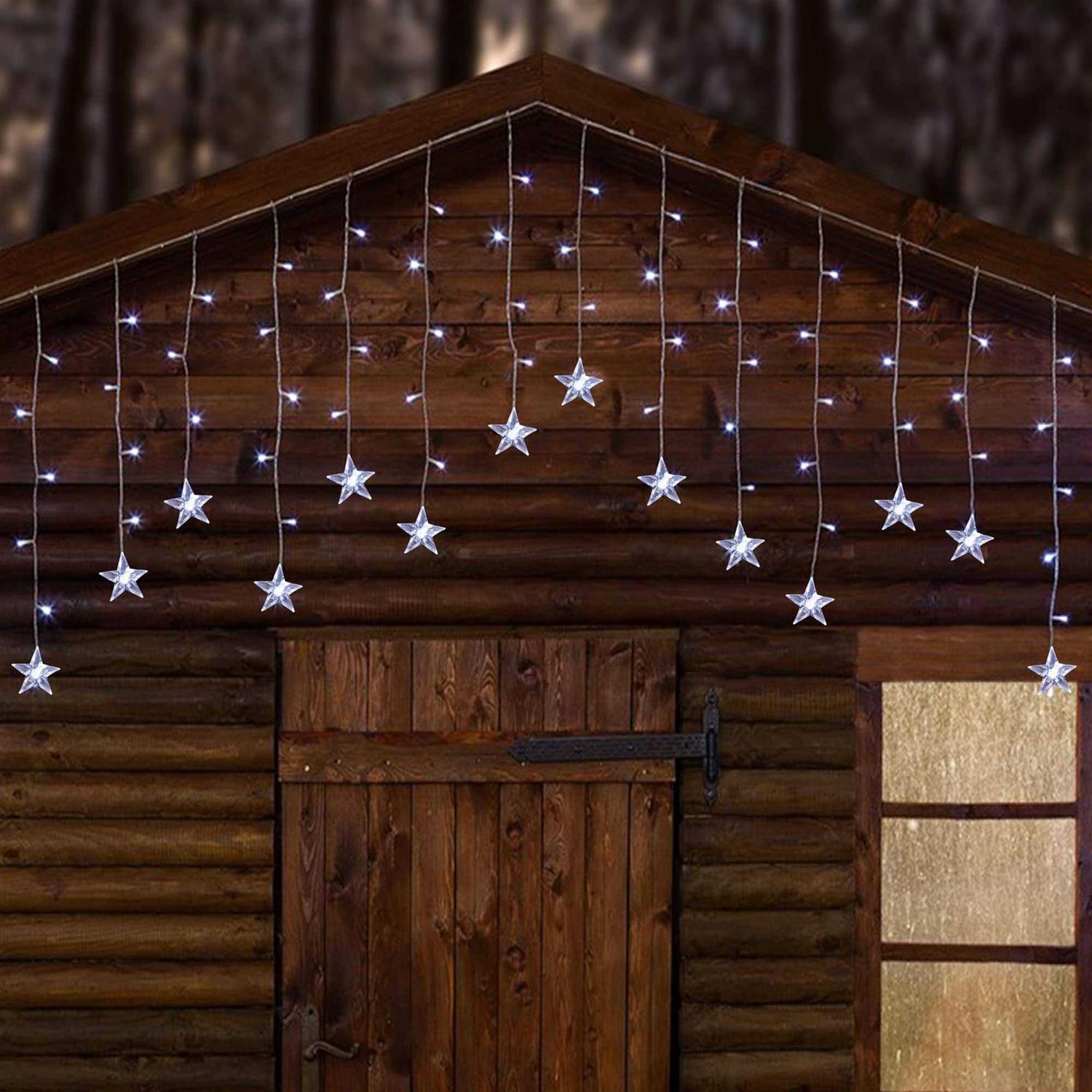 kemooie 150 Led Icicle Christmas Lights with Star 8 Twinkle Modes Icicle Lights Outdoor - Image 4