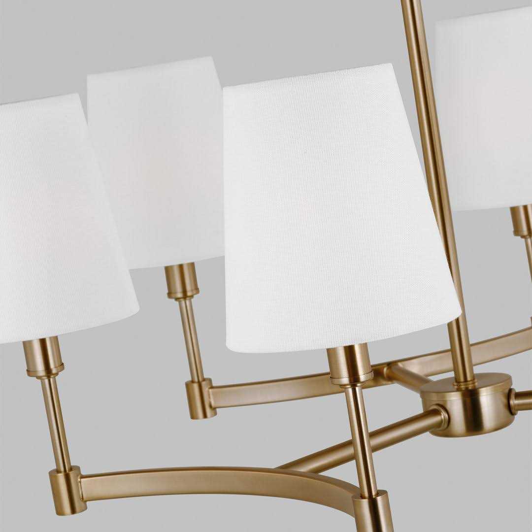 Joss & Main Triton White Bluffs 6 Light Shaded Classic / Traditional Chandelier Finish - Image 4