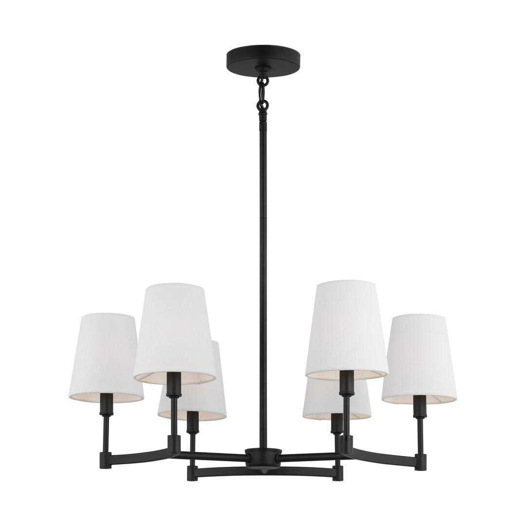 Joss & Main Triton White Bluffs 6 Light Shaded Classic / Traditional Chandelier Finish - Image 4