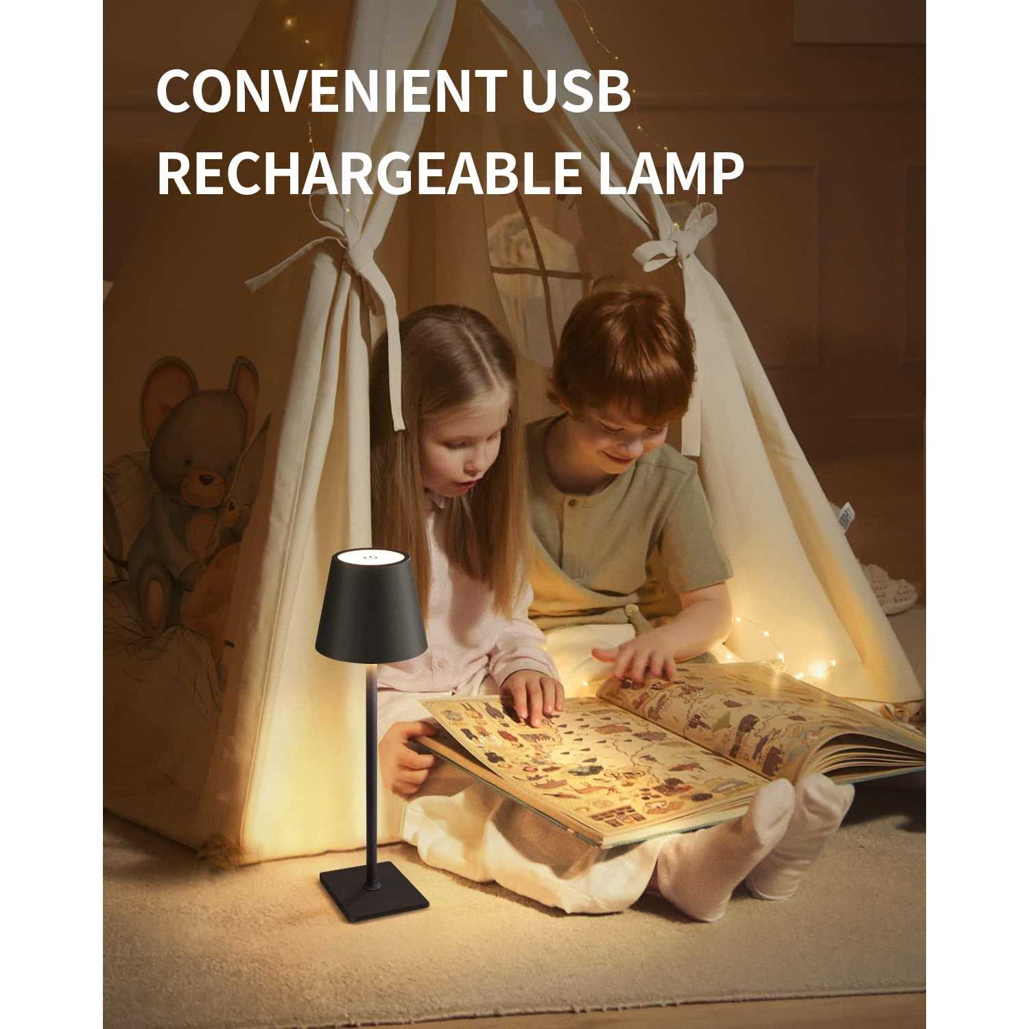 KDG Contemporary Cordless Modern Table Lamp - Image 3