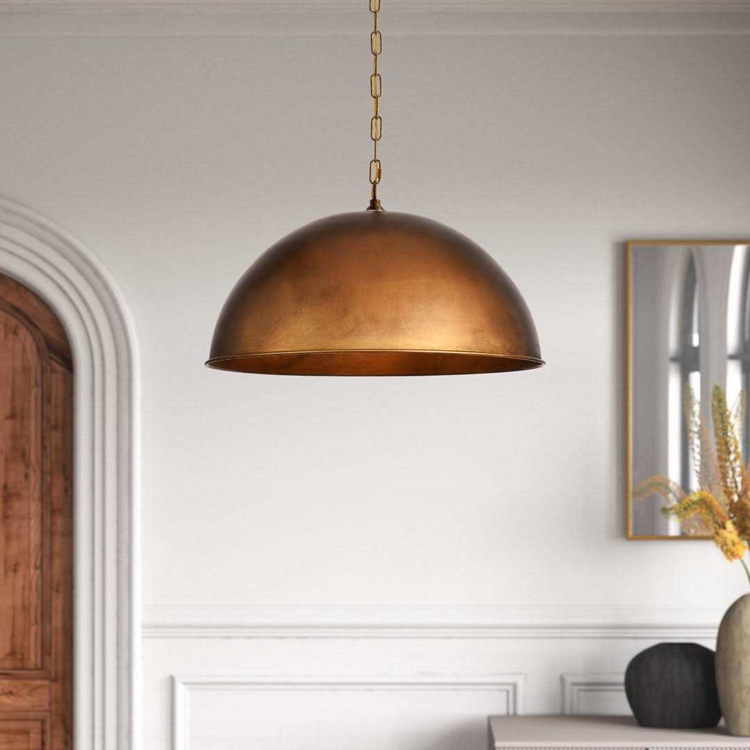Joss & Main Najuma 1 Light Single Dome Pendant Size H x D - Image 3