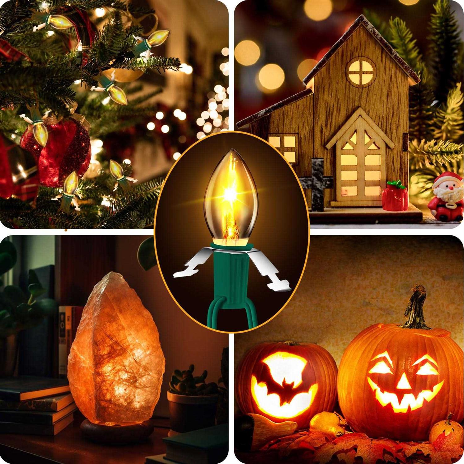 JOZDAUP Lighting System Green Accessory Cord C7 Spare Fuse Bulbs - Image 4