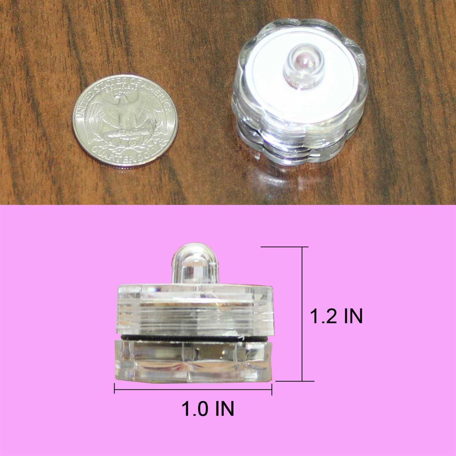 Jytrend Super Bright LED Floral Tea Light Submersible Lights for Party Wedding - Image 4