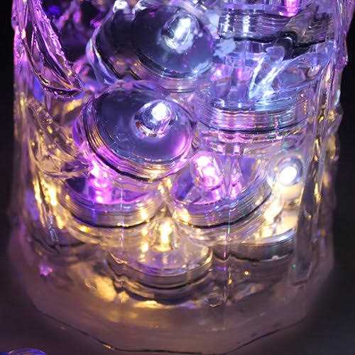 Jytrend Super Bright LED Floral Tea Light Submersible Lights for Party Wedding - Image 5