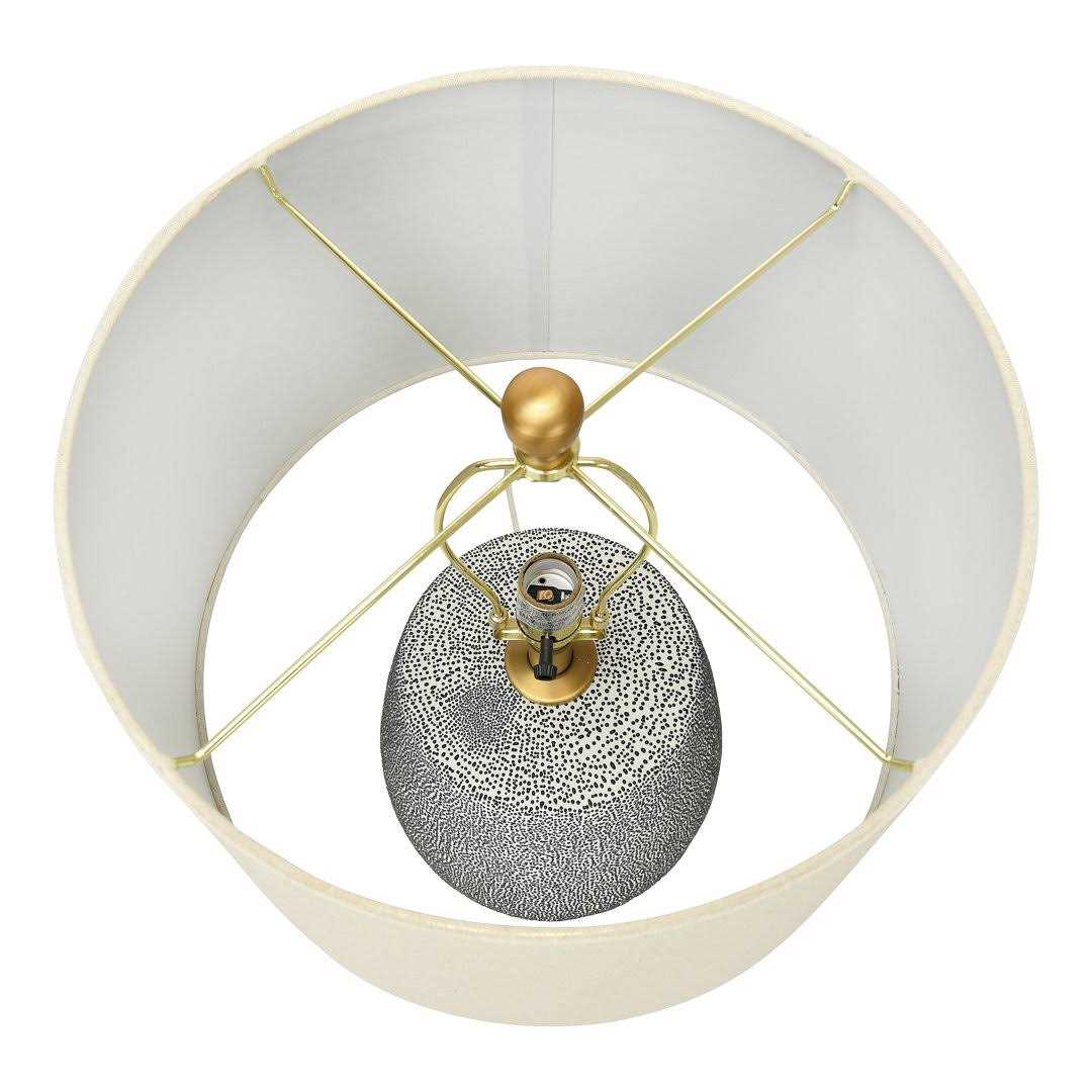 Joss & Main Kiyo 26 Midnight Blue Table Lamp - Image 4