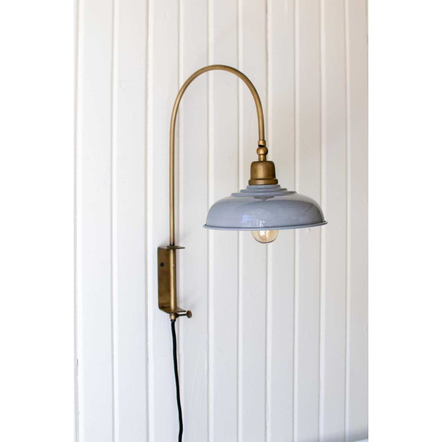 Kalalou Wall Light with Grey Shade - Image 3