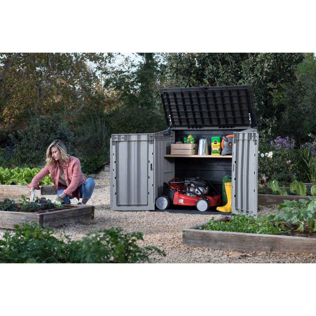 Keter Store-It-Out Prime Outdoor Resin Horizontal Storage Shed - Image 3