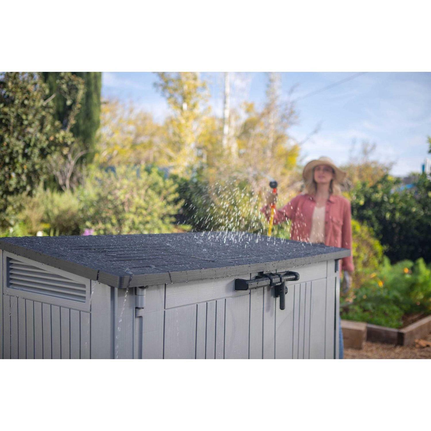 Keter Store-It-Out Prime Outdoor Resin Horizontal Storage Shed - Image 4