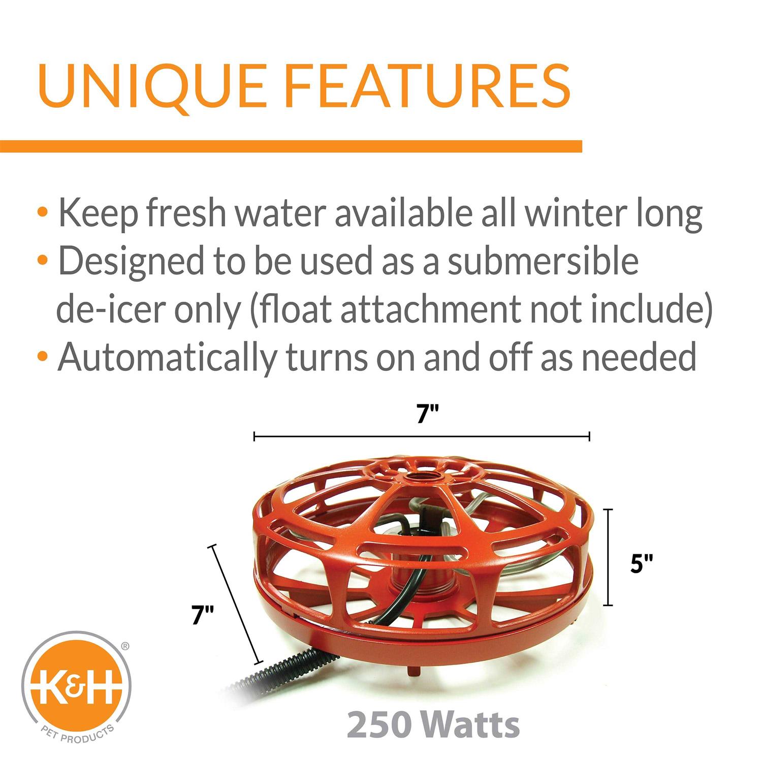 K&H Ultimate Pail Heater with Cord Clip - Image 3