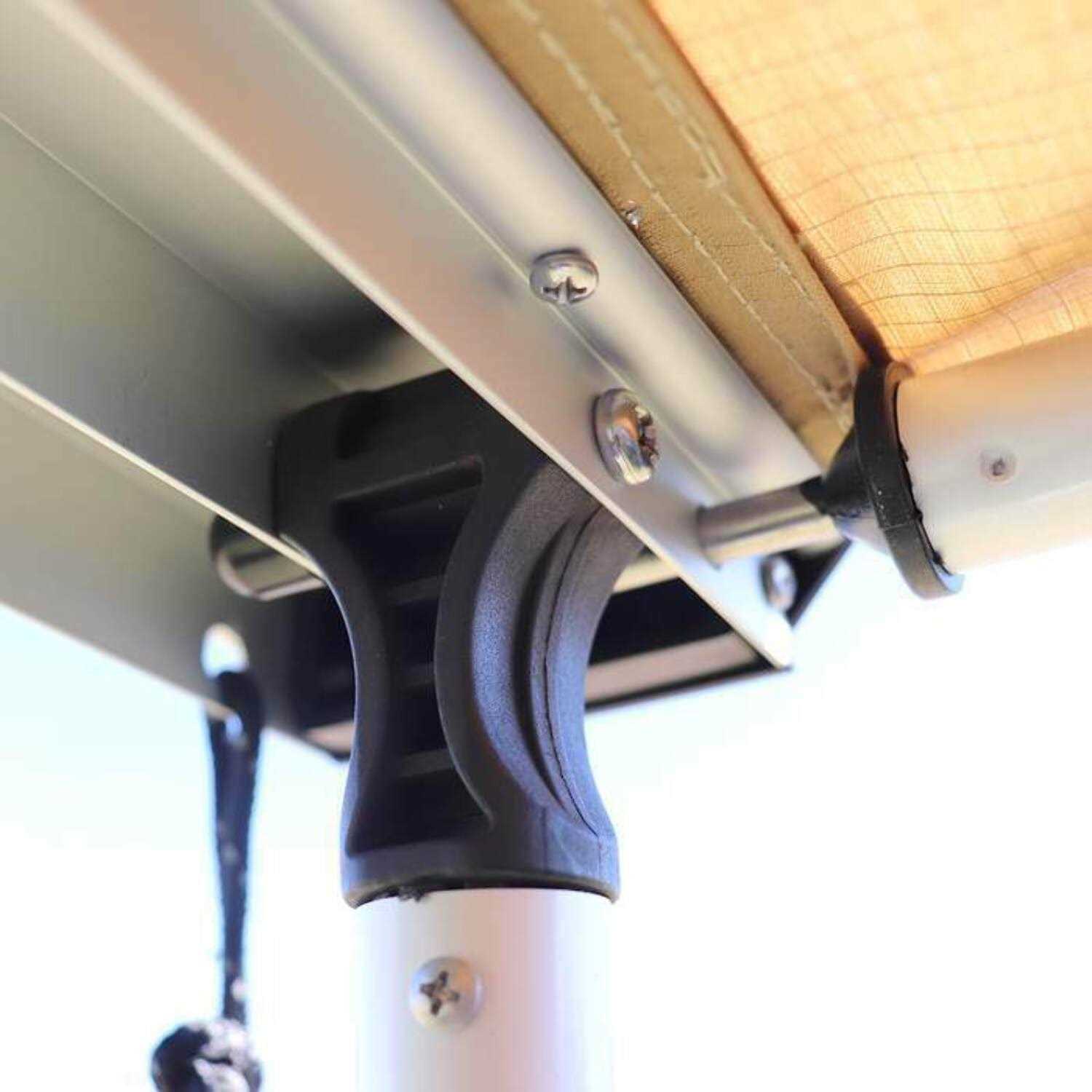 Kickass 6.5' X 8' Heavy Duty Car Awning With LED Light Strip - Image 5