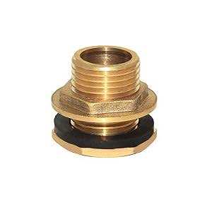 Joywayus Female Male Soild Brass Water Tank Connector Bulkhead Tank Fitting With 2 Rubber Ring Stablizing - Image 4