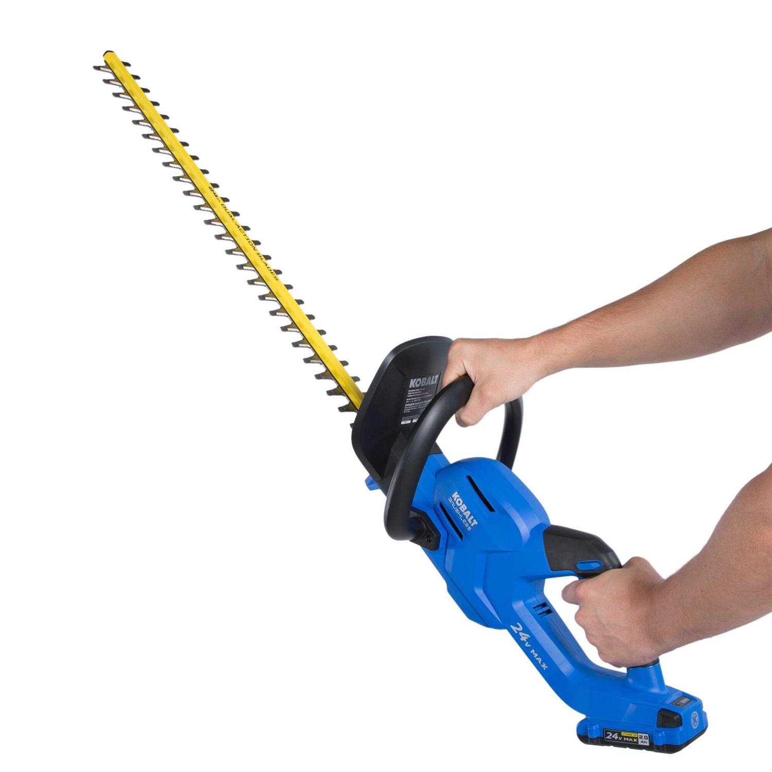 Kobalt 24-Volt Max 24-in Dual Cordless Electric Hedge Trimmer - Image 5