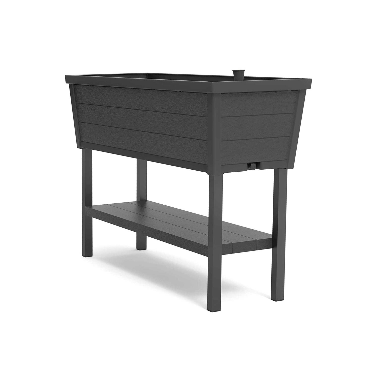 Keter 236157 Urban Bloomer Resin Elevated Planter Raised Garden Bed - Image 4