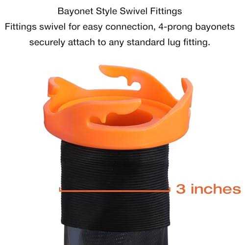 H&G lifestyles Heated Sewer Hose for RV Waste Hose Heater Anti-Freeze Prevent Freezing at -20°F 3Inches Large Pipe Diameter Bayonet Fittings - Image 3