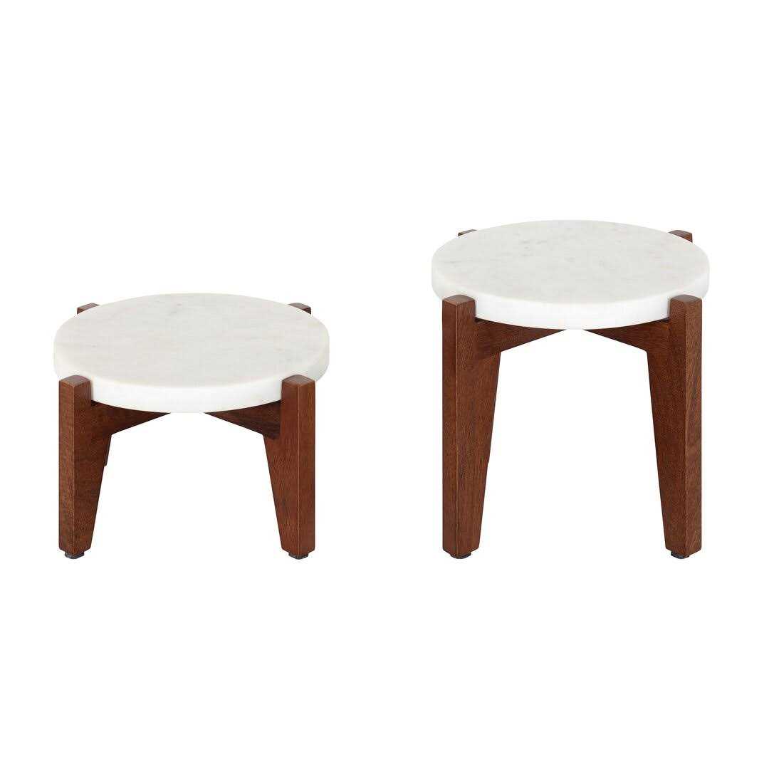 Joss & Main Durham 2 Piece Round Plant Stand Set - Image 4