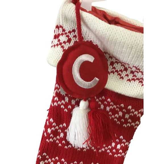 Knit Wondershop Monogrammed Stocking White - Image 3
